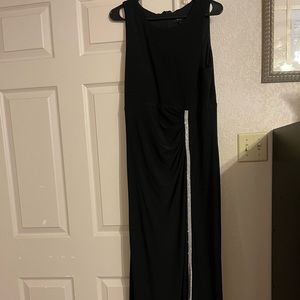 Black floor length formal gown